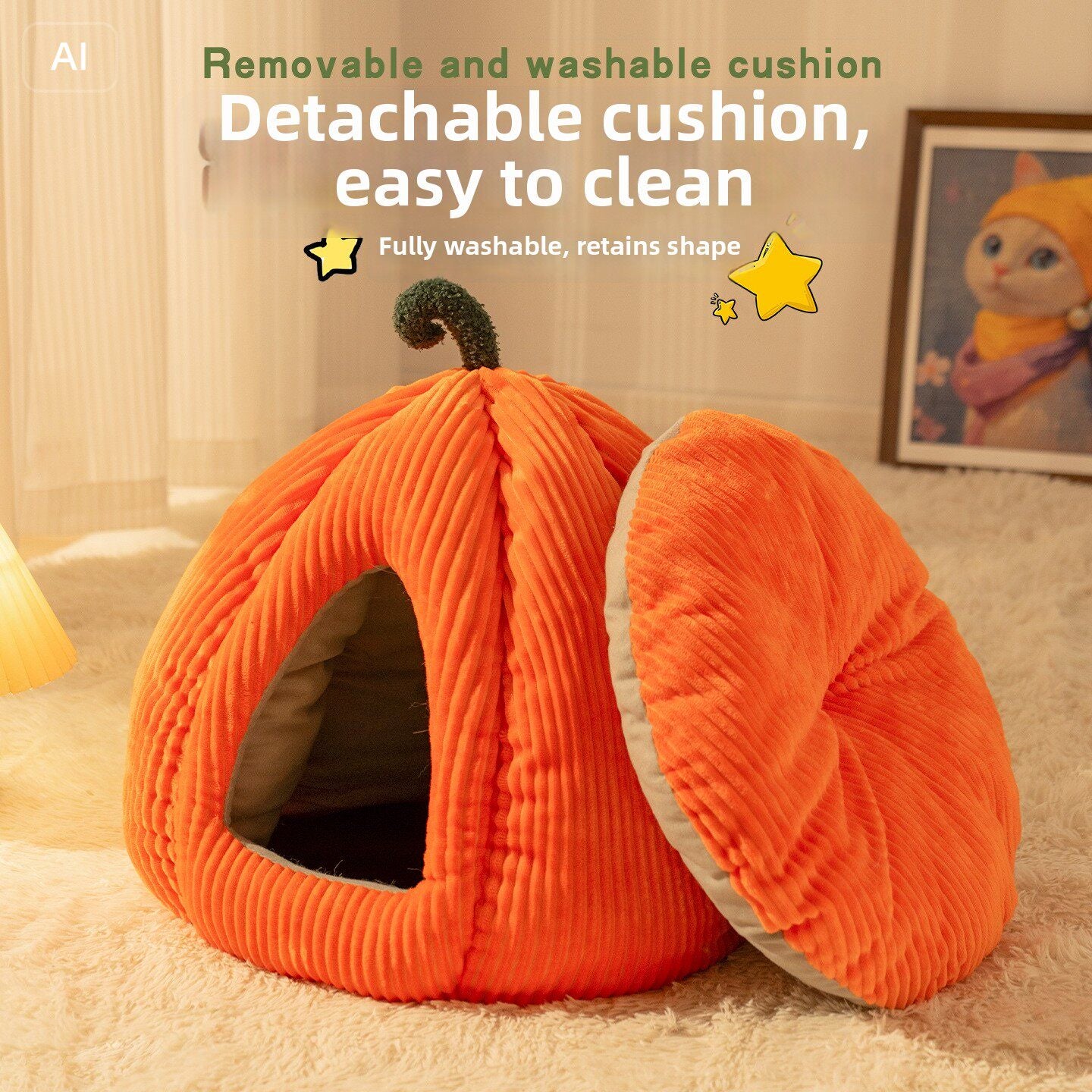 Pumpkin Cats Bed