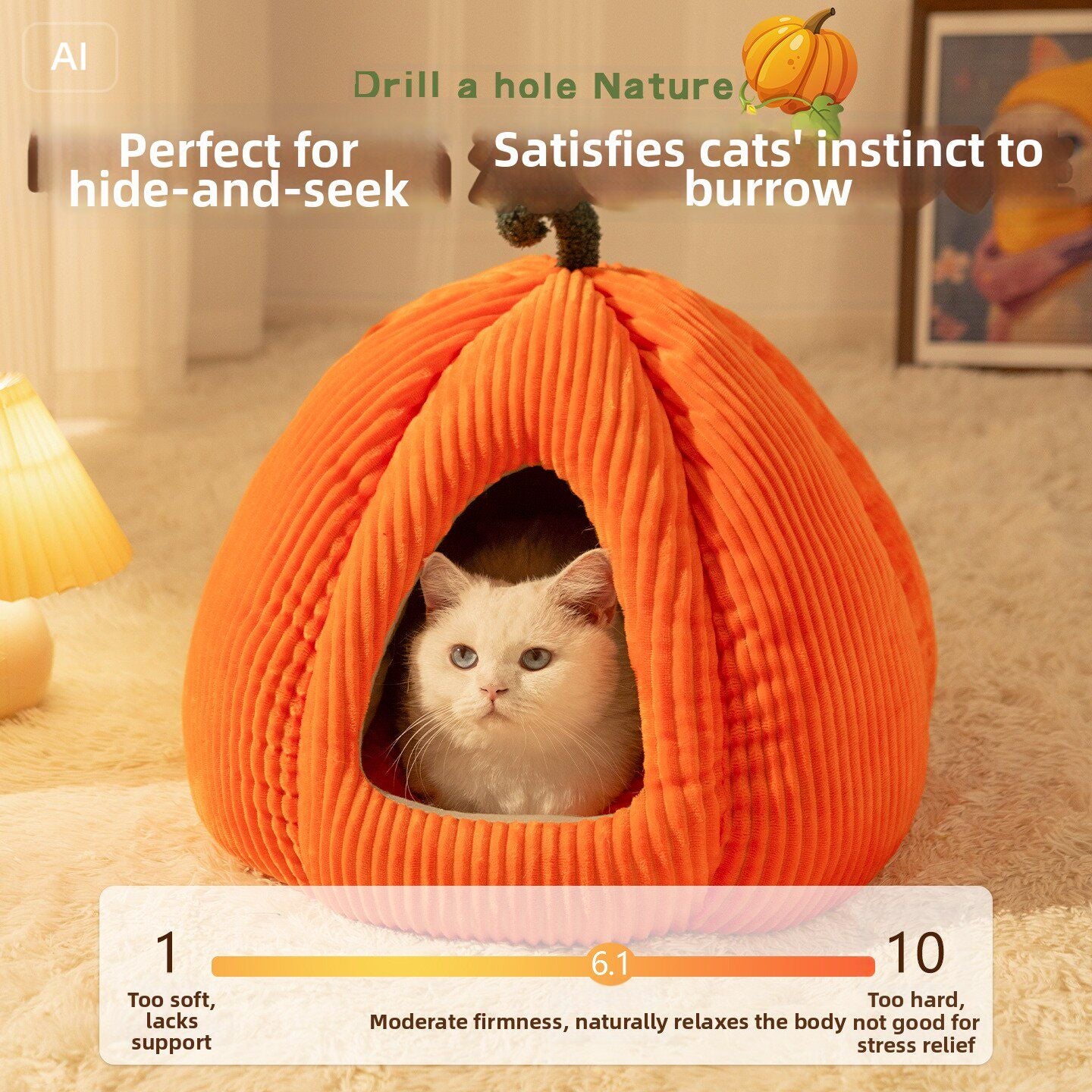 Pumpkin Cats Bed